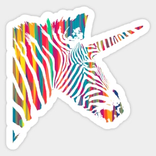 Rainbow Zebracorn Sticker